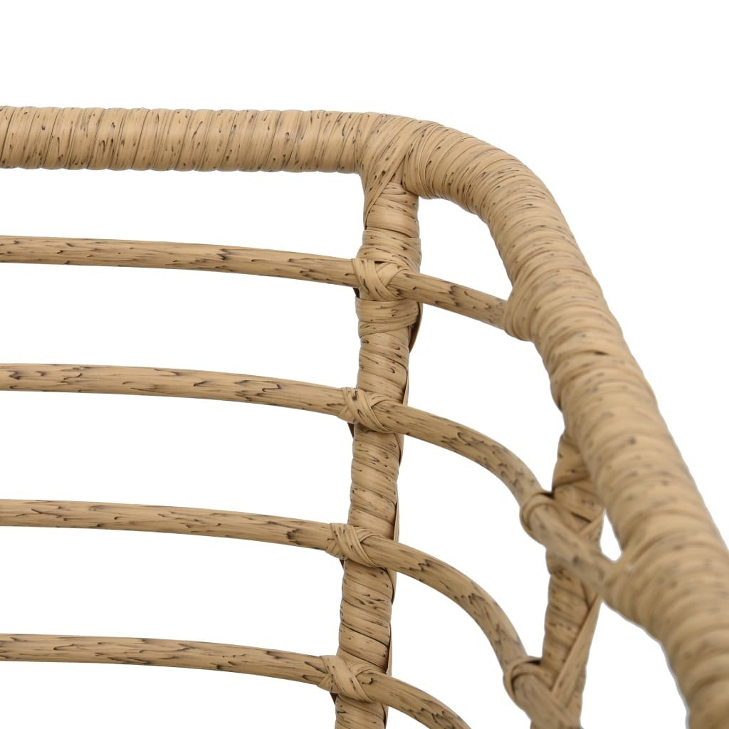 Emaga 3-częściowy zestaw mebli bistro, polirattan, kolor dębowy